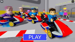 GO KART BARRY'S PRISON RUN! New Scary Obby (#Roblox)