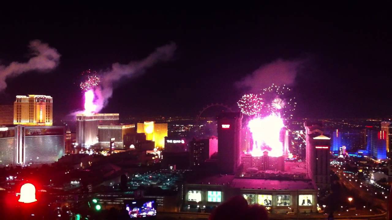 Las Vegas NYE from Rio Fireworks Command Center YouTube