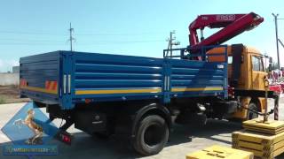 Бортовой Камаз 4308 с КМУ Fassi F95