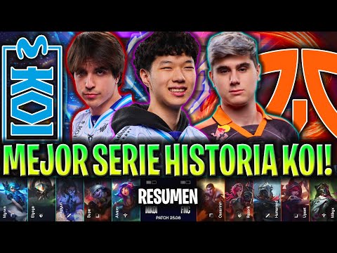LA MEJOR SERIE DE LA HISTORIA DE KOI! 😱 | MOVISTAR KOI vs FNATIC RESUMEN COMPLETO LEC SPRING 2025