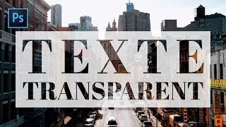 [TUTO] : Comment créer un texte transparent ? - Photoshop screenshot 1