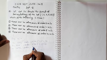 CSIR NET JUNE 2018 Q.35 SET-B MATHS SOLUTION | ABSTRACT ALGEBRA  | SYMMETRIC PERMUTATION Problem
