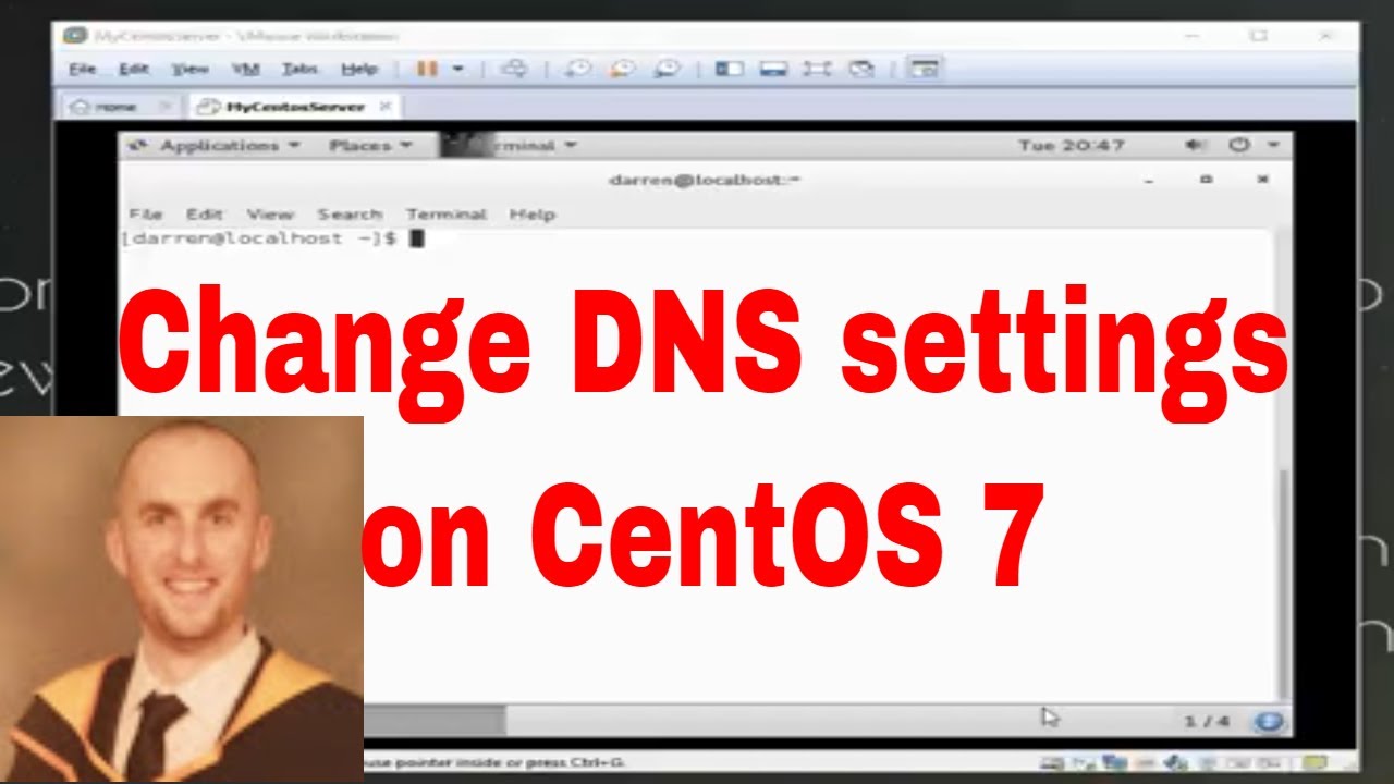 How to change DNS settings on CentOS 7 - YouTube