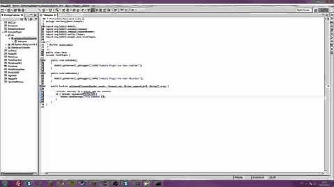 Bukkit Coding Tutorial (Example Plugin - Simple Command) Ep #1