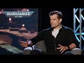 Henry Cavill talking about Warhammer 40k