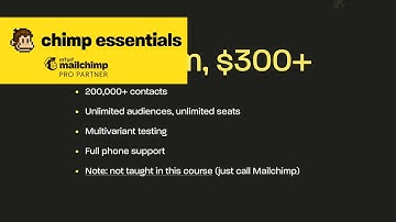 Mailchimp | account types Paul Jarvis at Chimp Essentials