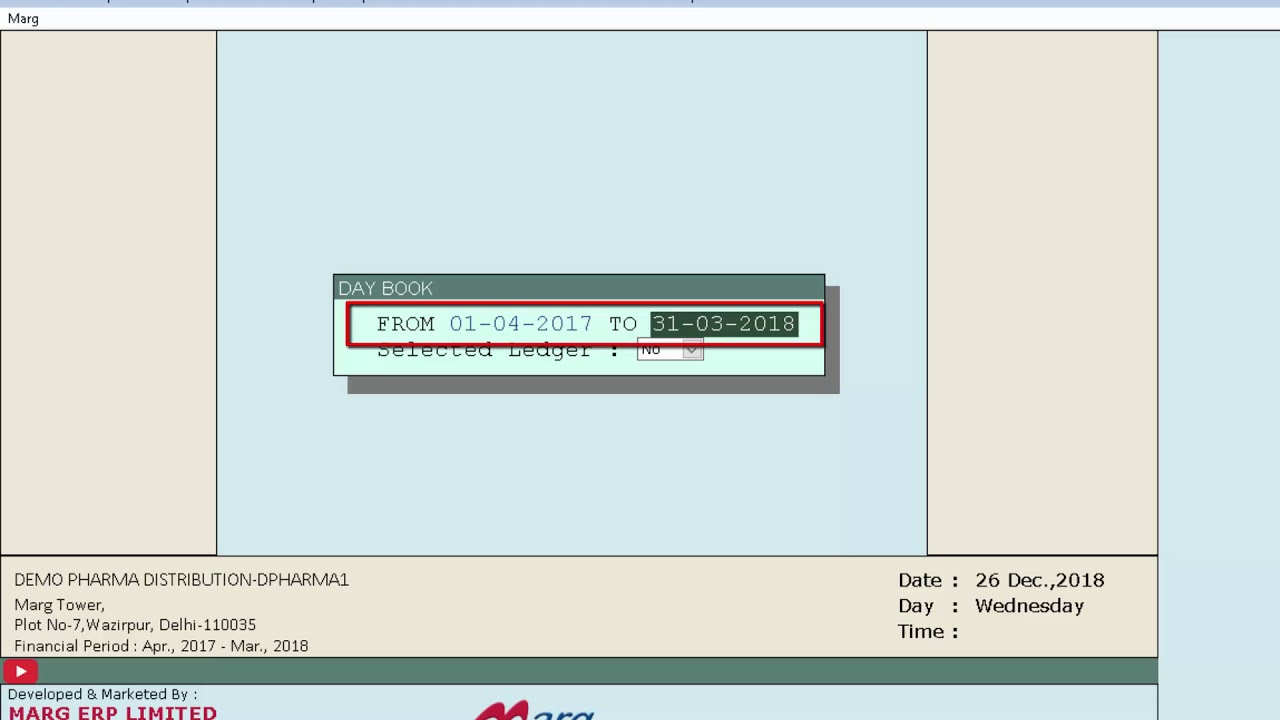 [FAQ's] How to View Voucher Entry On Day Book Window in Marg ERP ...