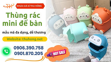 Thùng rác nhựa mini để bàn mẫu mã dễ thương, đa dạng giá sỉ