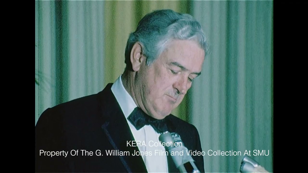 John Connally Speaks To The Umphrey Lee Associates Dinner At SMU - April 18, 1973