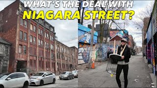 Defying Toronto's Grid: Walking Curvy Niagara St From Bathurst To Queen & Exploring A Grungy Alley