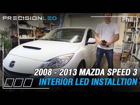 Mazda Speed 3 LED Lights Interior Install How To 2008 – 2013 2nd Gen