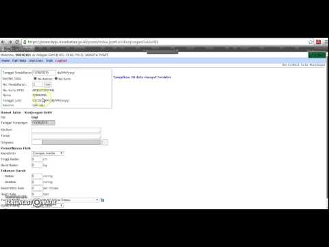 Tutorial input pendaftaran dan rekam medis pasien dengan aplikasi primary care BPJS Kesehatan