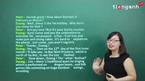 Tiếng anh lớp 8 - Unit 5.1: Festivals in Viet Nam - Getting started