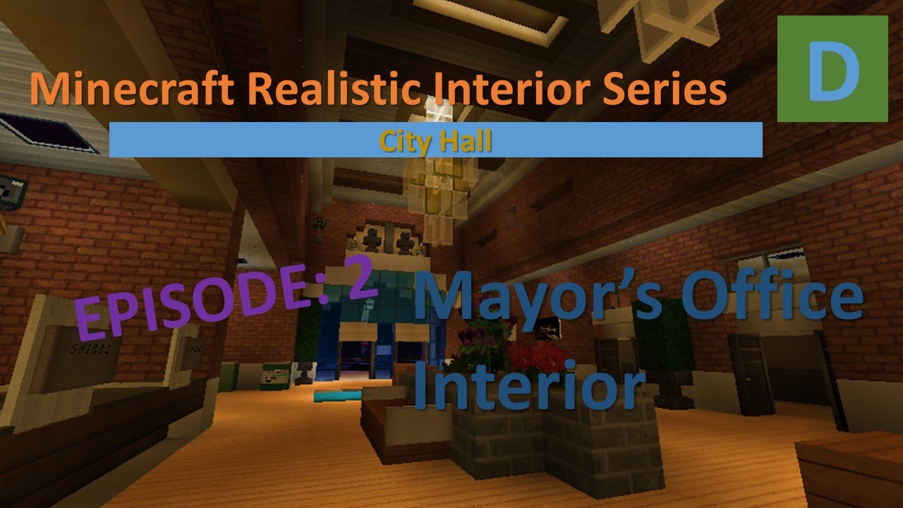 Minecraft Mayor S Office Interior How To Decorate Ep2