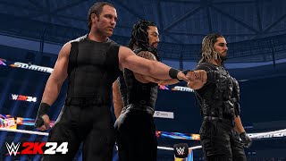 WWE 2K24 - The Shield Entrance & Victory Scene! [4K 60FPS]