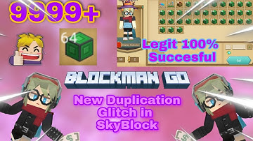 New Duplication Glitch🤑😳 ||SkyBlock|| #BlockmanGo||MaryBG|| Version 2.11.2||