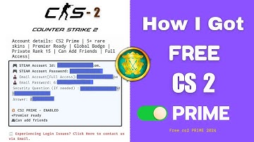 How to Get Free CS2 prime in 2024 | counter strike prime 2024