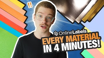 All Our Sheet Label Materials in 4 Minutes! | OnlineLabels
