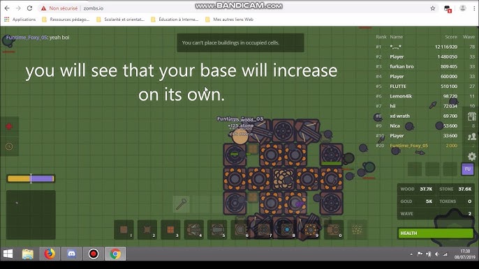 zombs.io auto heal Mod to survive longer and earn more points