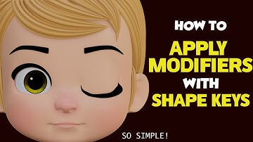 How to apply modifiers with SHAPE KEYS !! | Solution | AniSculpt