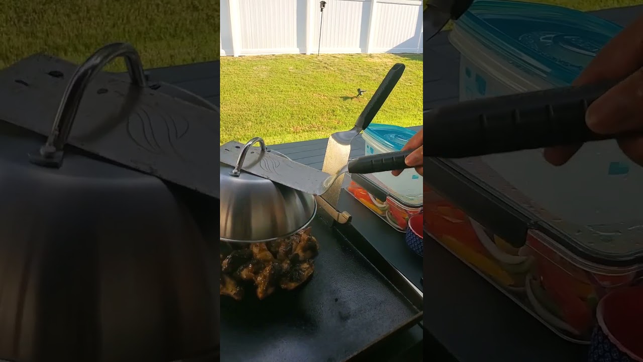 We cooked whatever was in the house!