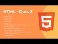 HTML Dersleri 2 - Başlıklar, paragraf, a href, fotoğraf ekleme, liste oluşturma