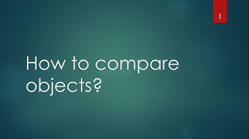 How to compare objects? | Objects comparison in java |  Passing object as arguments in method