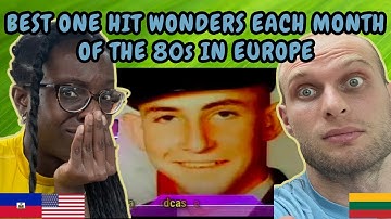 REACTION TO Most Successful One Hit Wonders Songs Of Each Month In The 80s In Europe