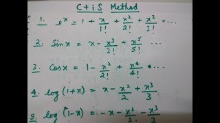C+iS Method-Q1-Complex No.- Mathematics-2