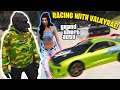 Racing with Valkyrae (She Shot the COPS!?) | GTA Roleplay Nopixel 3.0