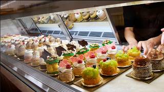 ショーケースにズラリと並ぶ鮮やかなケーキ達！個性派パティシエのスイーツテクニック！