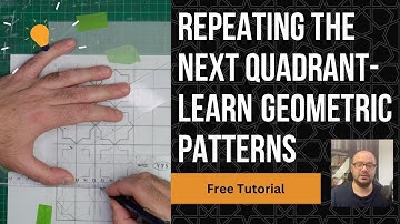 Unlock the Geometric Magic of ISLAMIC PATTERNS - How to Trace Perfect Quadrants with TRACING PAPER!