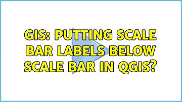 GIS: Putting scale bar labels below scale bar in QGIS? (2 Solutions!!)