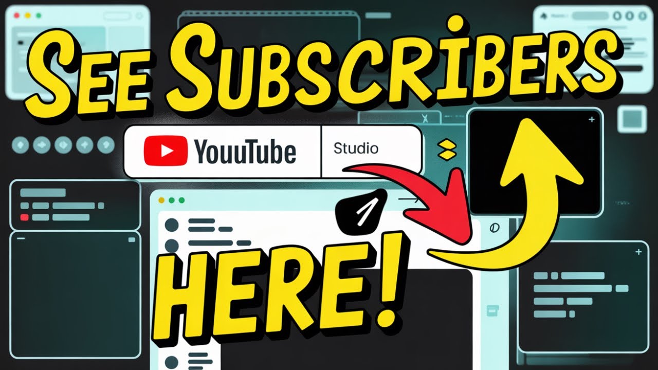How To See Your Subscribers on YouTube Channel - YouTube