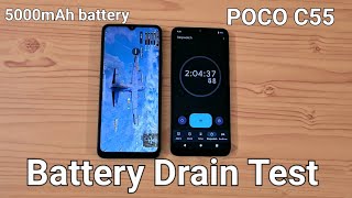 POCO C55 Battery Drain Test (100-0%)