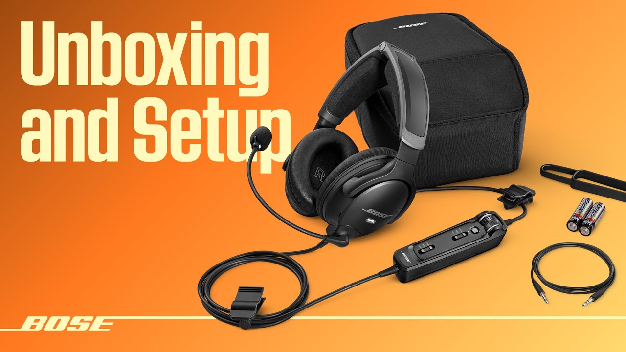 BOSE A30 ヘッドセット　デュアルプラグ Bose A30 Aviation Headset (Dual GA Plugs) ANR Aviation