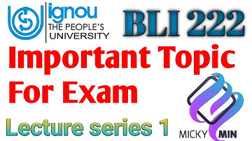 BLI  222 , Exam Specific Serious | previous years Question paper discussion | lecture series 1
