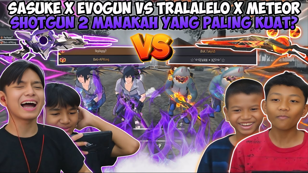 ADU KEKUATAN SASUKE X SG2 EVOGUN VS TRALALELO X SG2 METEOR! MANA YANG LEBIH OP?