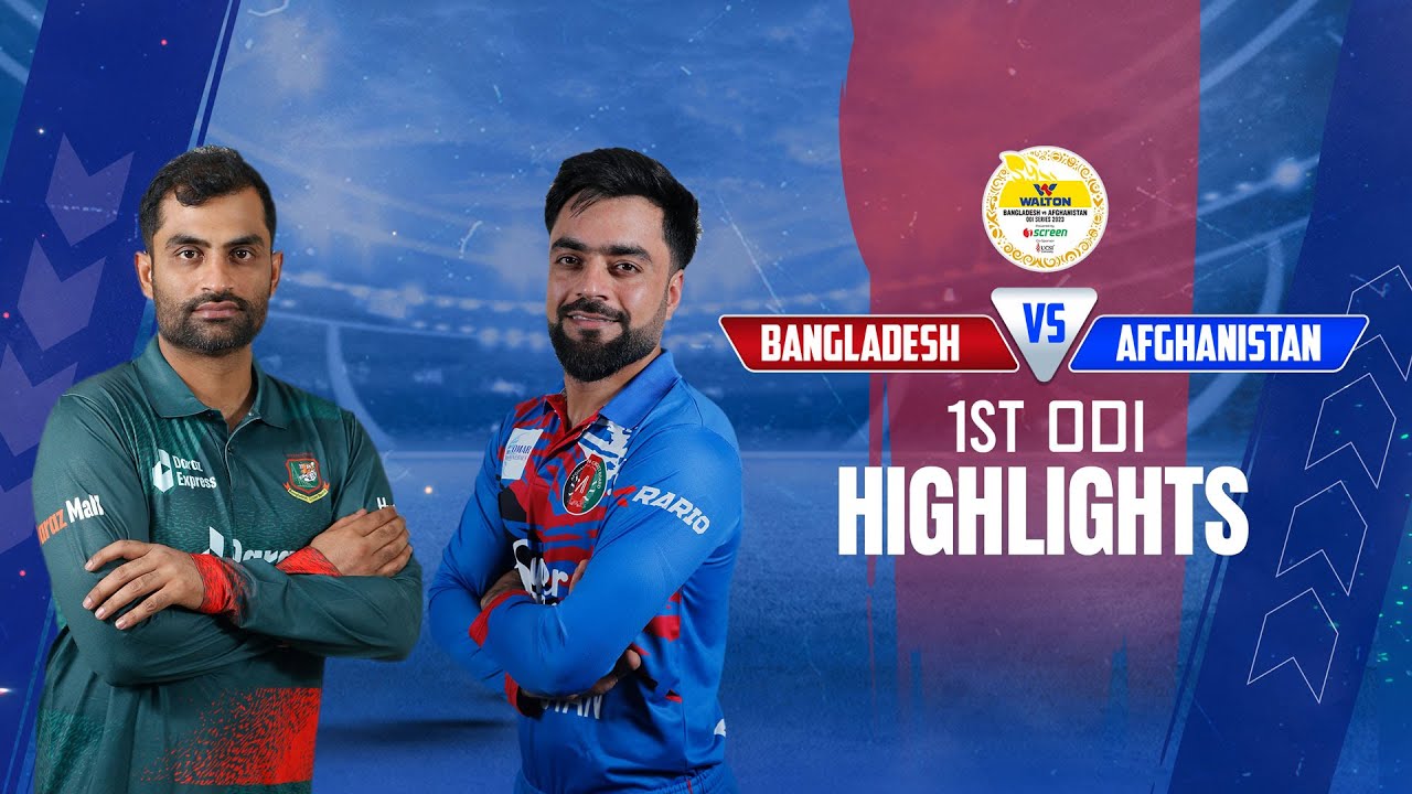 Bangladesh vs Afghanistan Highlights 1st ODI Afghanistan tour of Bangladesh 2023