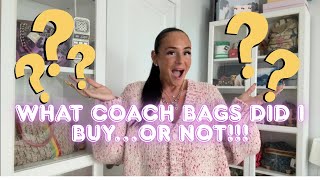 9/30 Coach Drop & What I Bought…Instead!