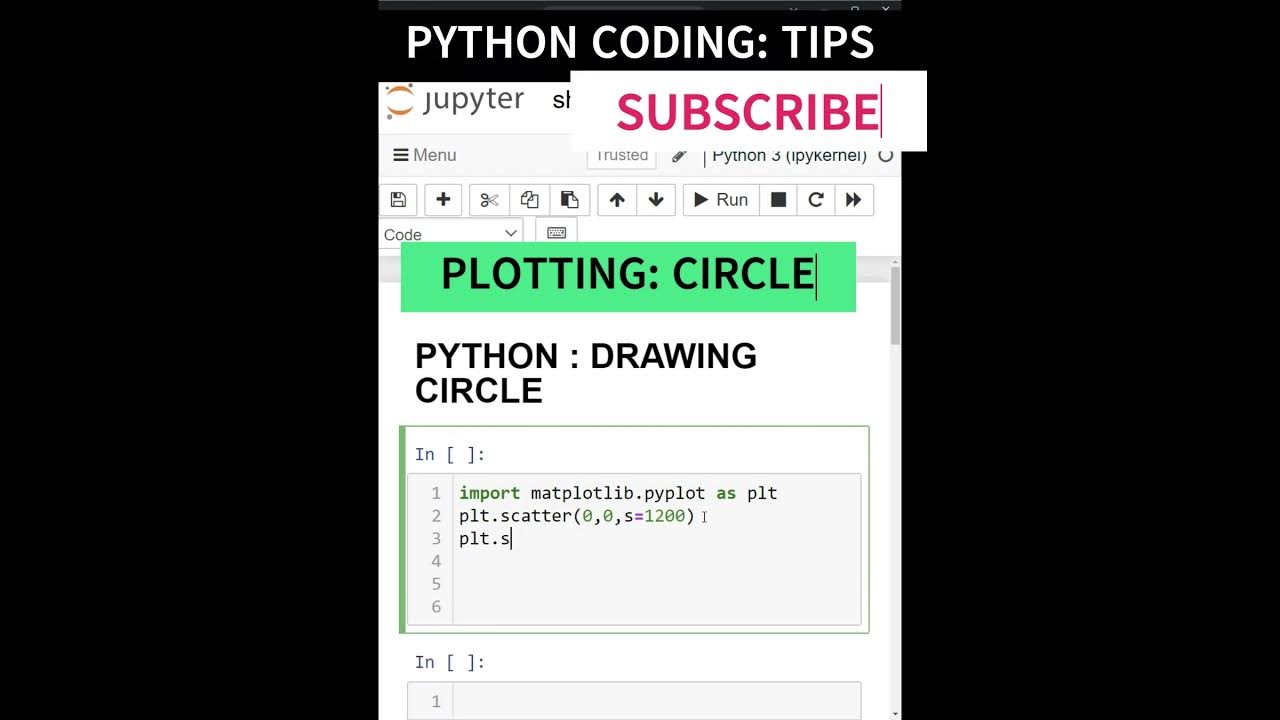 PYTHON PLOTTING MATPLOTLIB|SCATTER PLOT|PLOT CIRCLE IN PYTHON #coding # ...