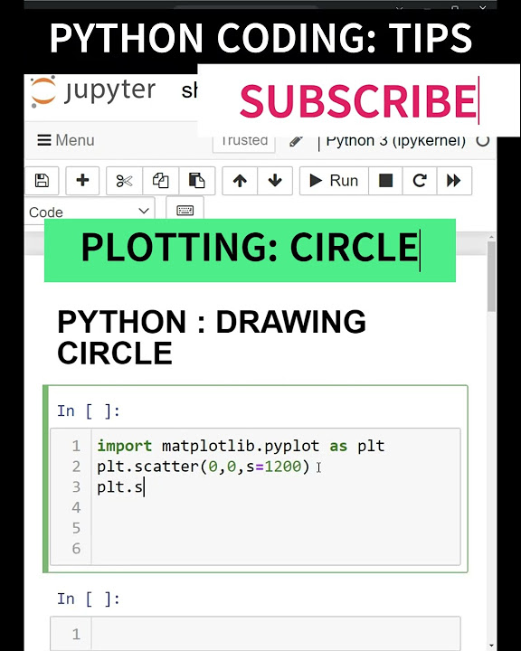 PYTHON PLOTTING MATPLOTLIB|SCATTER PLOT|PLOT CIRCLE IN PYTHON #coding # ... image.