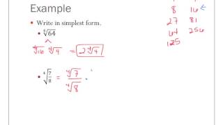 A2 7.2 Properties of Rational Exponents