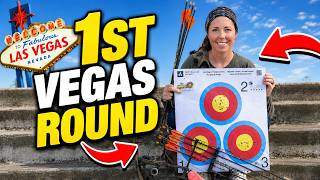 Her first indoor round EVER! (Road to Vegas Brianna edition)