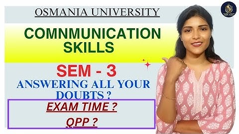 COMMUNICATIEVAARDIGHEDEN || VRAAGPATROON || TIJDSCHEMA || OSMANIA UNIVERSITY || @shivanipallela