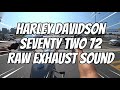 할리데이비슨 세븐티투 배기음 ASMR Harley SeventyTwo 72 Raw Exhaust Sound #harleydavidson #sportster #harley