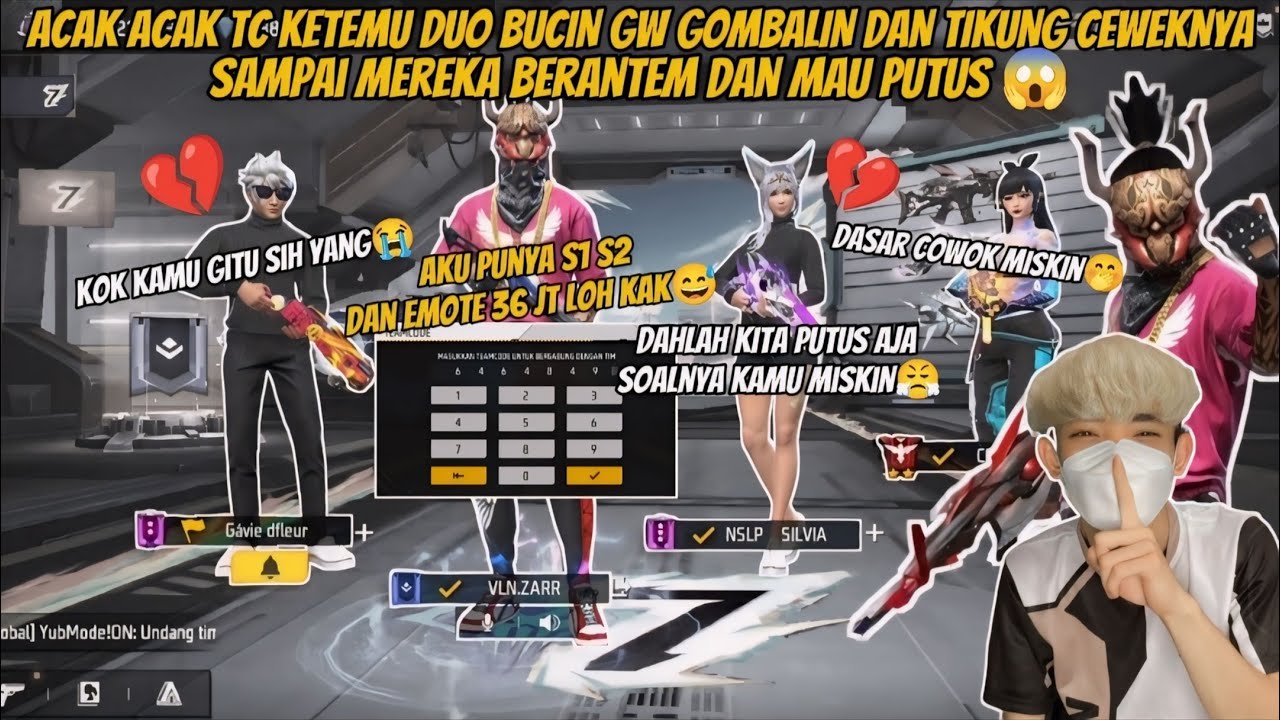 ACAK ACAK TC KETEMU DUO BUCIN GW GOMBALIN DAN TIKUNG CEWEKNYA SAMPAI MEREKA BERANTEM MAU PUTUS😱