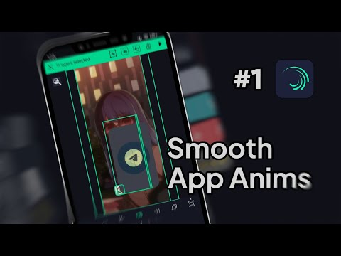 How To Make Smooth App Animation in Alight Motion - OS Concept Tutorial#1