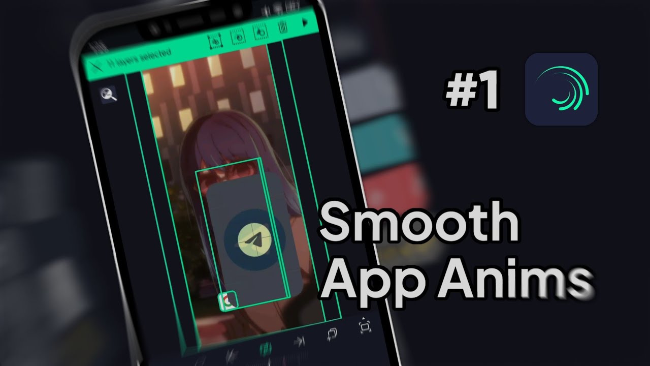 How To Make Smooth App Animation in Alight Motion - OS Concept Tutorial ...