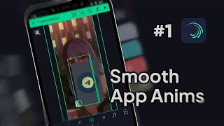 How To Make Smooth App Animation in Alight Motion - OS Concept Tutorial#1 screenshot 1